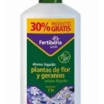Fertilizante plantas de flor y geranios